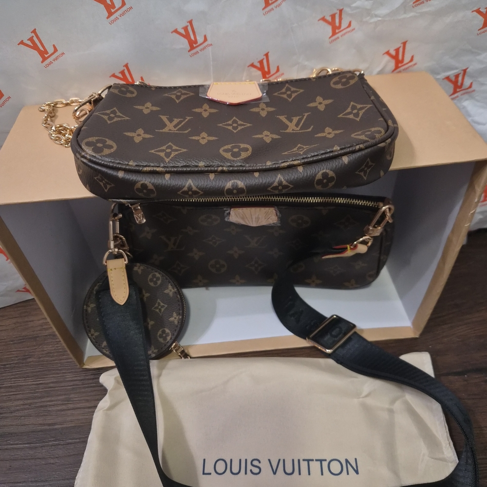 Louis Vuitton Dark Brown Monogram Crossbody Bag